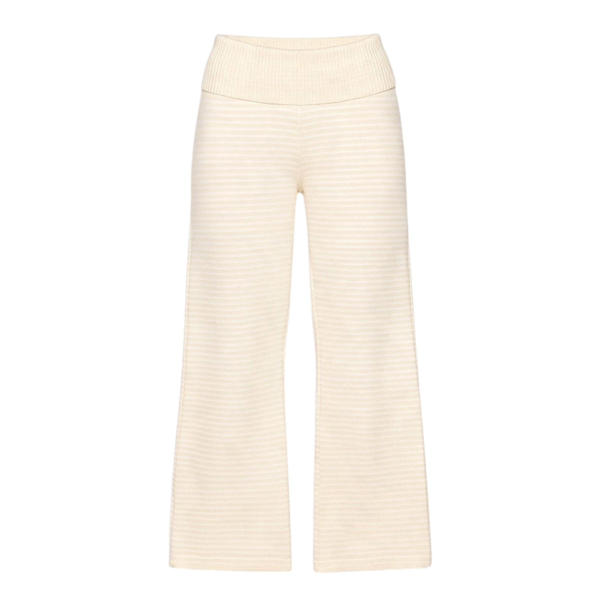 LUME KNIT FLARE SWEATS YELLOW